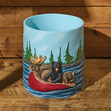 Summer Vacation Waste Basket - Set of 2 Park Designs - The Fox Decor